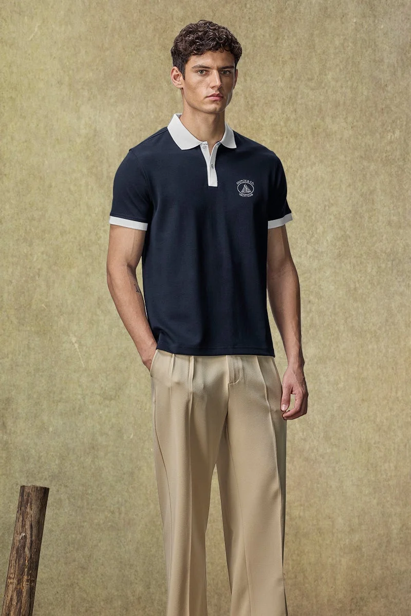 SNITCH Yacht Club Luxe Regular Fit Polo T-Shirt